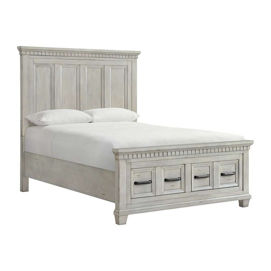 Picket House Furnishings - Windom Queen Storage Bed in Antique White - B-10530-7-QSB veiw 1