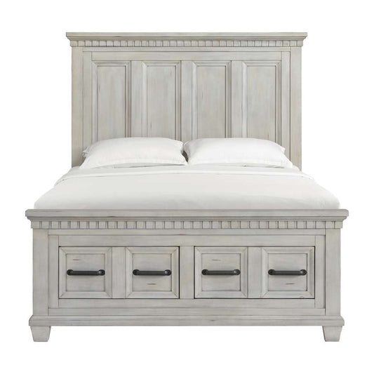 Picket House Furnishings - Windom Queen Storage Bed in Antique White - B-10530-7-QSB veiw 2