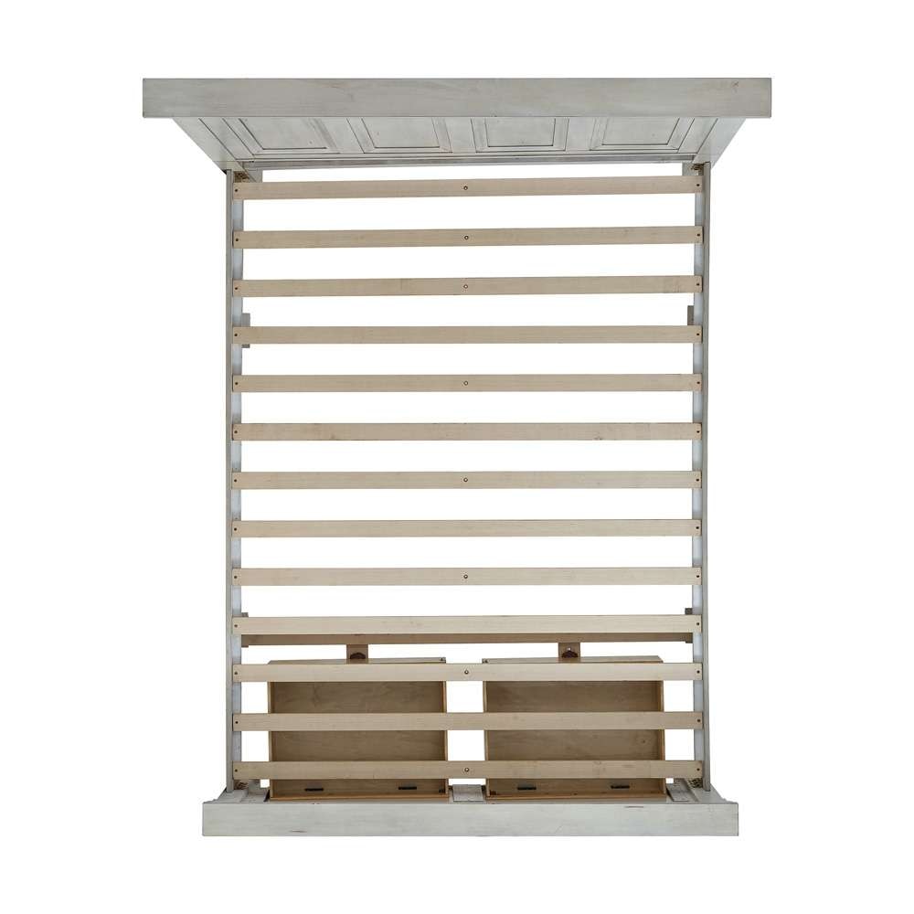 Picket House Furnishings - Windom Queen Storage Bed in Antique White - B-10530-7-QSB veiw 3