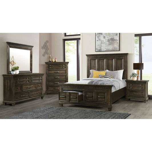 Picket House Furnishings - Windom Queen Storage Bed in Charcoal - B-10530-5-QSB veiw 2