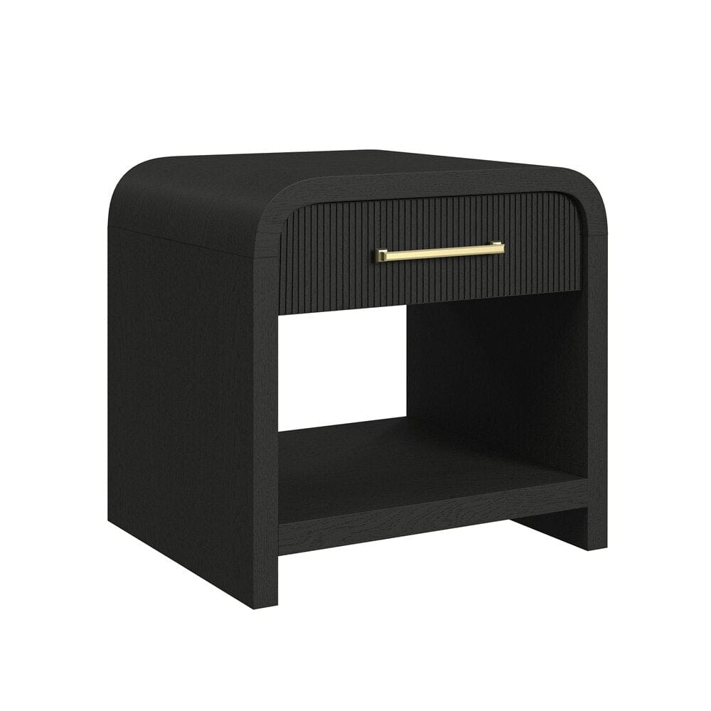 Picket House Furnishings - Woodridge 2PC Occasional Table Set in Black with Grain-Coffee Table & End Table - T-14440-8W-2PC veiw 2