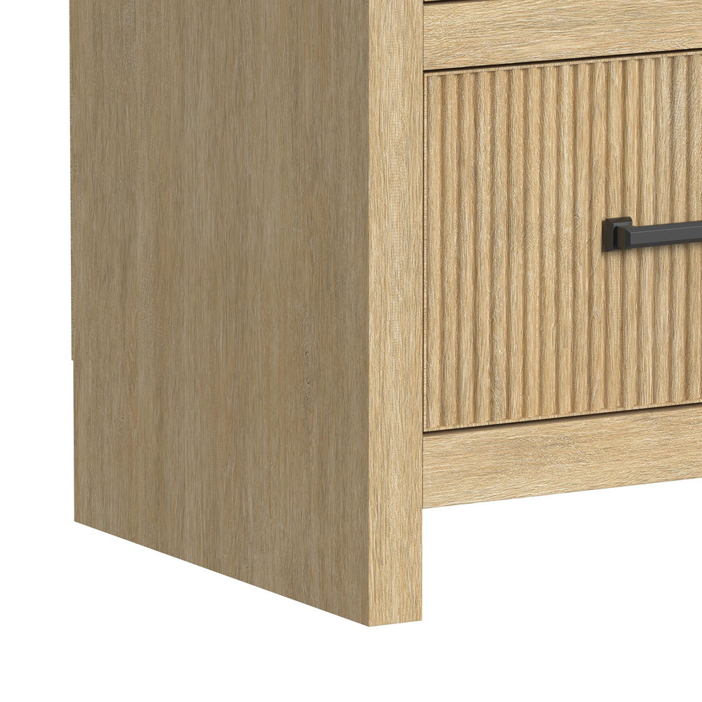 Picket House Furnishings - Woodridge 3PC Entertainment Unit With 70" TV Console in Natural - LA-14440-6-TV1-3PC view 4