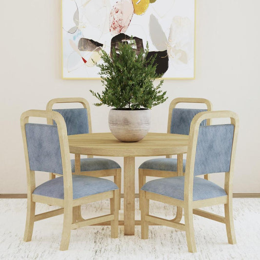 Picket House Furnishings - Woodridge 5PC Standard Height Dining Set in Natural-Table and Four Chairs - D-14440-6-RDT-5PC veiw 1