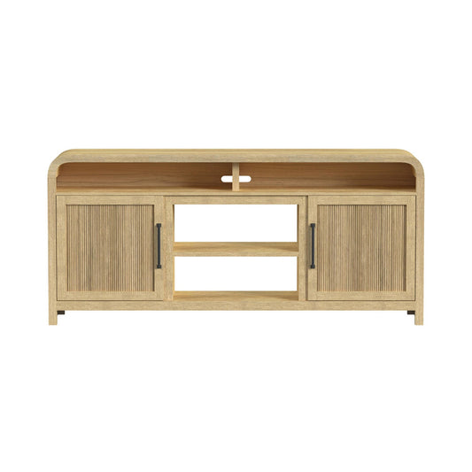Picket House Furnishings - Woodridge 70" TV Console without Fireplace Insert in Natural - LA-14440-6-TV1 view 2