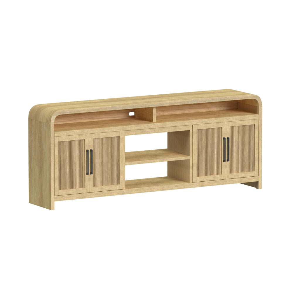 Picket House Furnishings - Woodridge 82" TV Console without Fireplace Insert in Natural - LA-14440-6-TV3 view 1