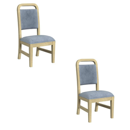 Picket House Furnishings - Woodridge Dining Side Chair with Grey Fabric in Natural (Set of 2) - D-14440-6-SC veiw 1