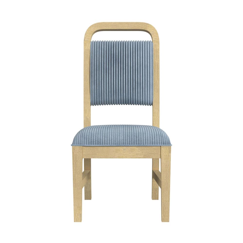 Picket House Furnishings - Woodridge Dining Side Chair with Grey Fabric in Natural (Set of 2) - D-14440-6-SC veiw 2