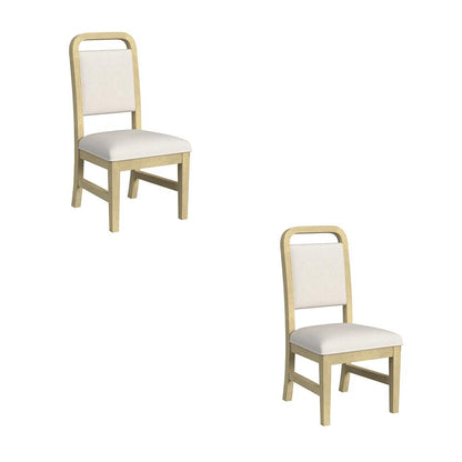 Picket House Furnishings - Woodridge Dining Side Chair with White Fabric in Natural (Set of 2) - D-14440-6-SC2 veiw 1
