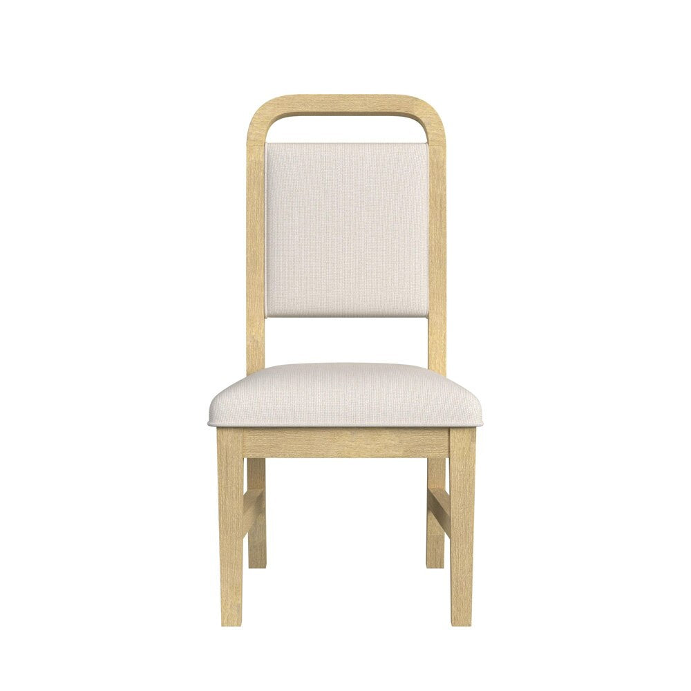 Picket House Furnishings - Woodridge Dining Side Chair with White Fabric in Natural (Set of 2) - D-14440-6-SC2 veiw 2