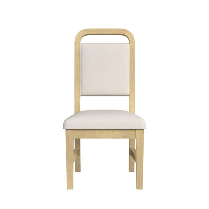 Picket House Furnishings - Woodridge Dining Side Chair with White Fabric in Natural (Set of 2) - D-14440-6-SC2 veiw 2