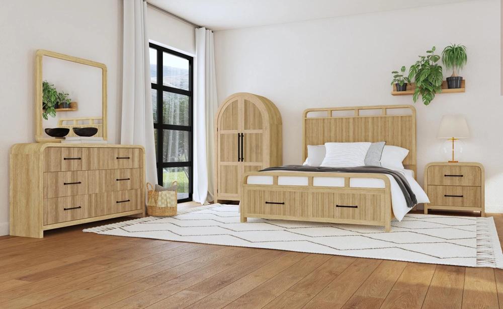 Picket House Furnishings - Woodridge Dresser and Mirror Set in Natural - B-14440-6-DRMR veiw 4