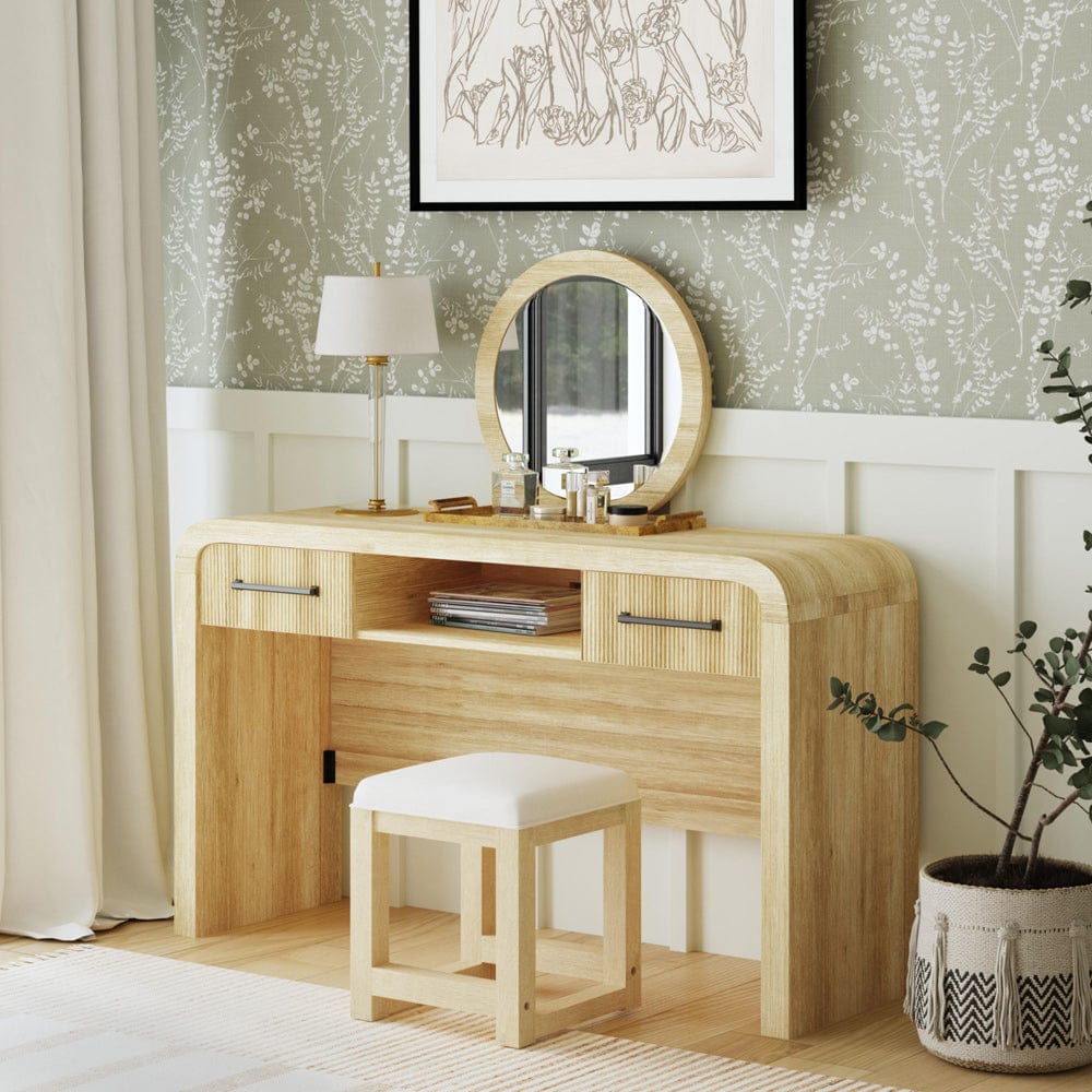Picket House Furnishings - Woodridge Dressing Table in Natural - V-14440-6-DT view 3