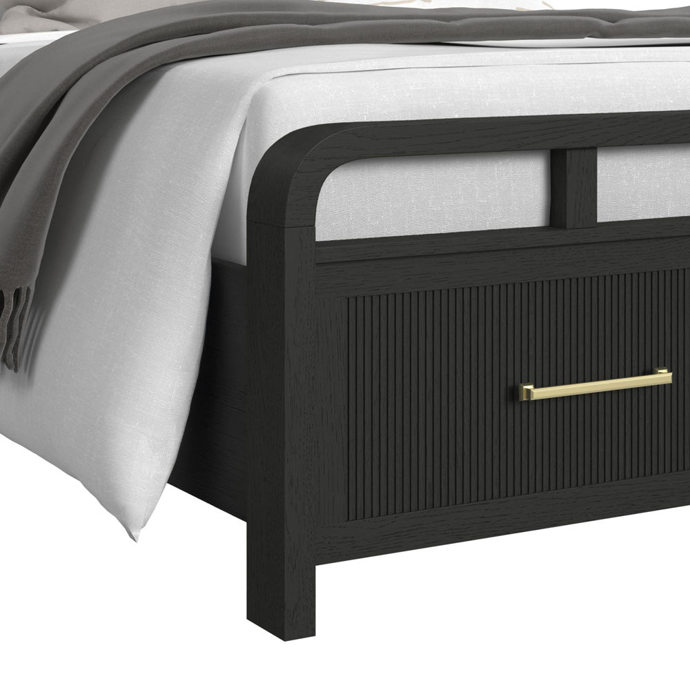Picket House Furnishings - Woodridge Full Storage 3PC Bedroom Set in Black with Grain - B-14440-8W-FSB-NS2 view 6