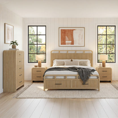 Picket House Furnishings - Woodridge King Storage 4PC Bedroom Set in Natural - B-14440-6-KSB-NSCH view 11