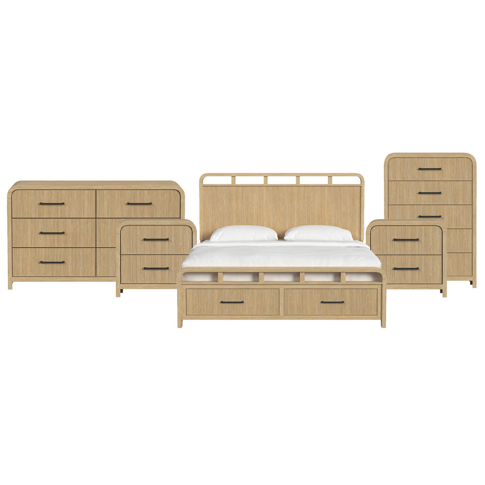 Picket House Furnishings - Woodridge King Storage 5PC Bedroom Set in Natural - B-14440-6-KSB-NSDRC view 1