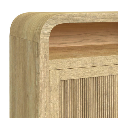 Picket House Furnishings - Woodridge KIT - 70" TV Console in Natural w/23" Fireplace Insert (Ships in 2 Boxes) - LA-14440-6-TV1FPK view 5