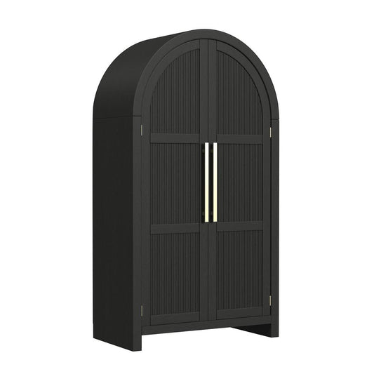 Picket House Furnishings - Woodridge Large Bookcase in Black with Grain - A-14440-8W-CBL veiw 1