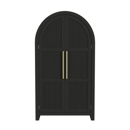 Picket House Furnishings - Woodridge Large Bookcase in Black with Grain - A-14440-8W-CBL veiw 2
