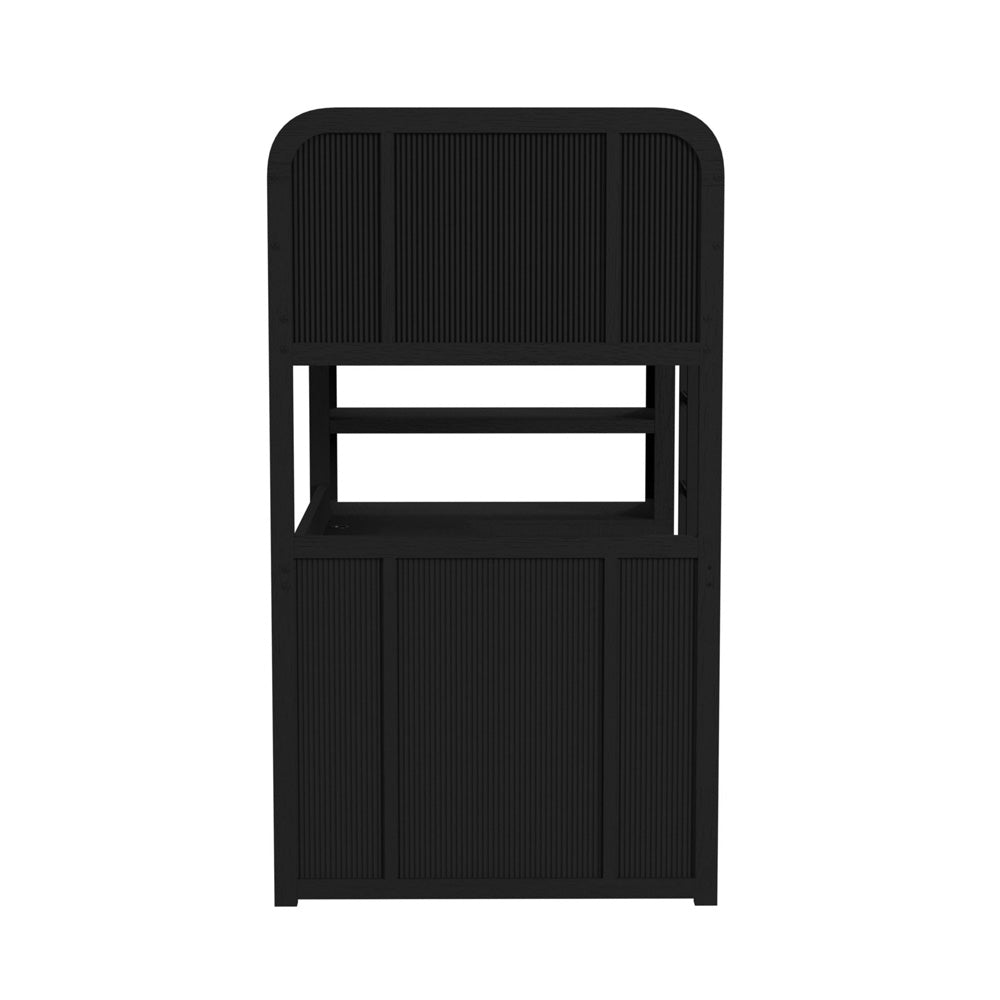 Picket House Furnishings - Woodridge Loft Complete Bunk Bed in Black with Grain - Y-14440-8W-LB view 4