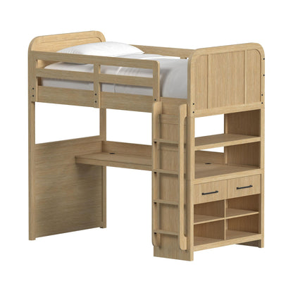 Picket House Furnishings - Woodridge Loft Complete Bunk Bed in Natural - Y-14440-6-LB view 1
