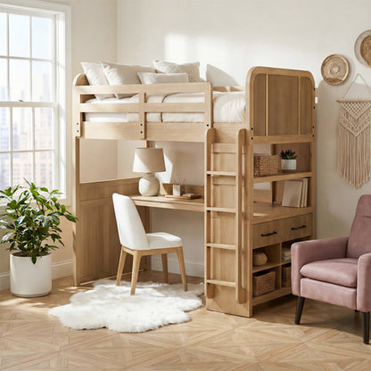 Picket House Furnishings - Woodridge Loft Complete Bunk Bed in Natural - Y-14440-6-LB view 9