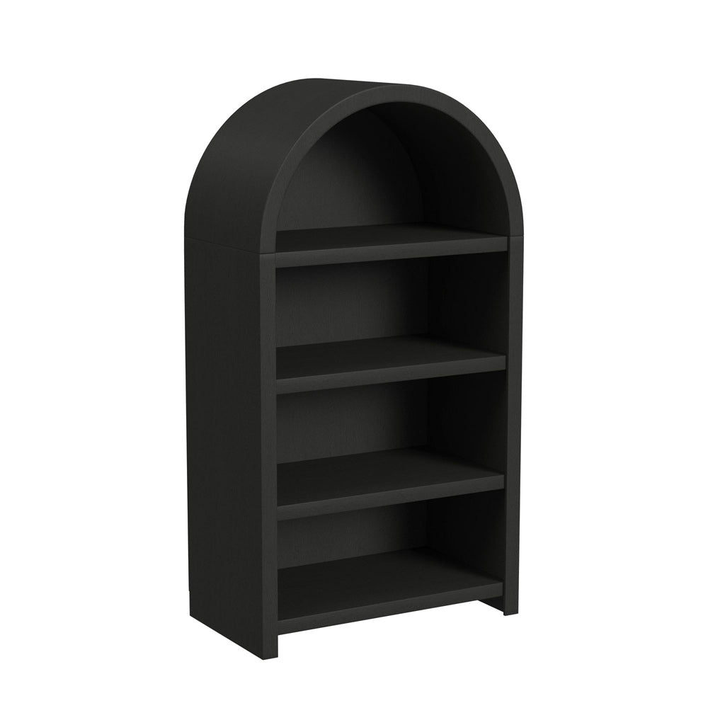 Picket House Furnishings - Woodridge Open Bookcase in Black with Grain - A-14440-8W-DC view 2