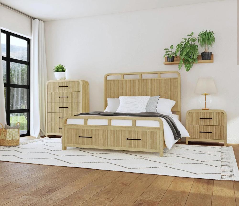 Picket House Furnishings - Woodridge Queen Storage 3PC Bedroom Set in Natural - B-14440-6-QSB-3PC veiw 5