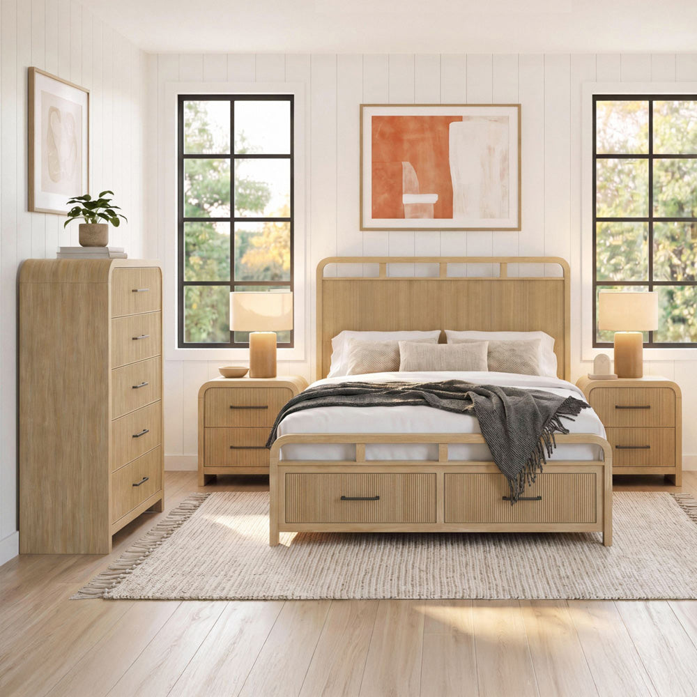 Picket House Furnishings - Woodridge Queen Storage 4PC Bedroom Set in Natural - B-14440-6-QSB-NSCH view 5