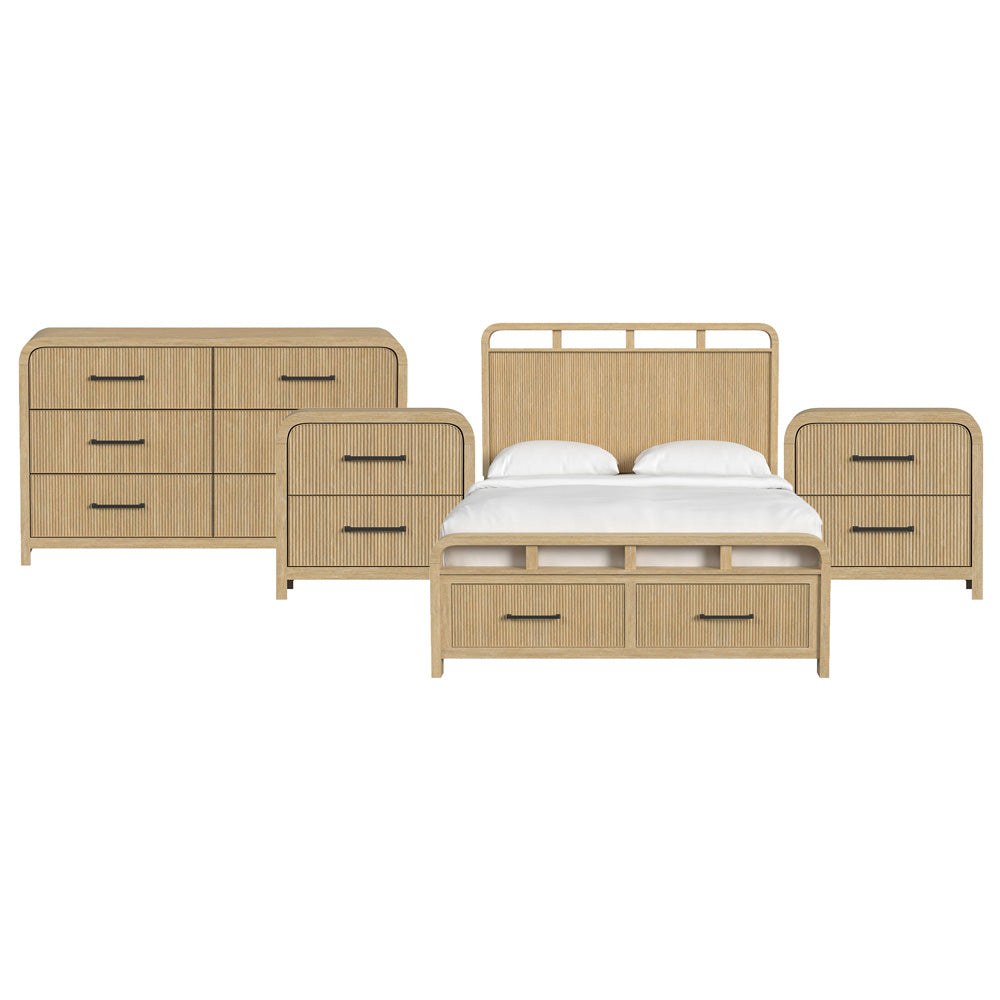 Picket House Furnishings - Woodridge Queen Storage 4PC Bedroom Set in Natural - B-14440-6-QSB-NSDR view 1