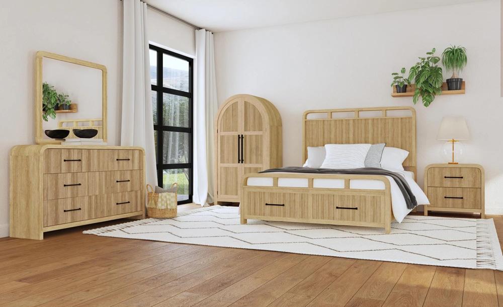Picket House Furnishings - Woodridge Queen Storage Bed in Natural - B-14440-6-QSB veiw 4