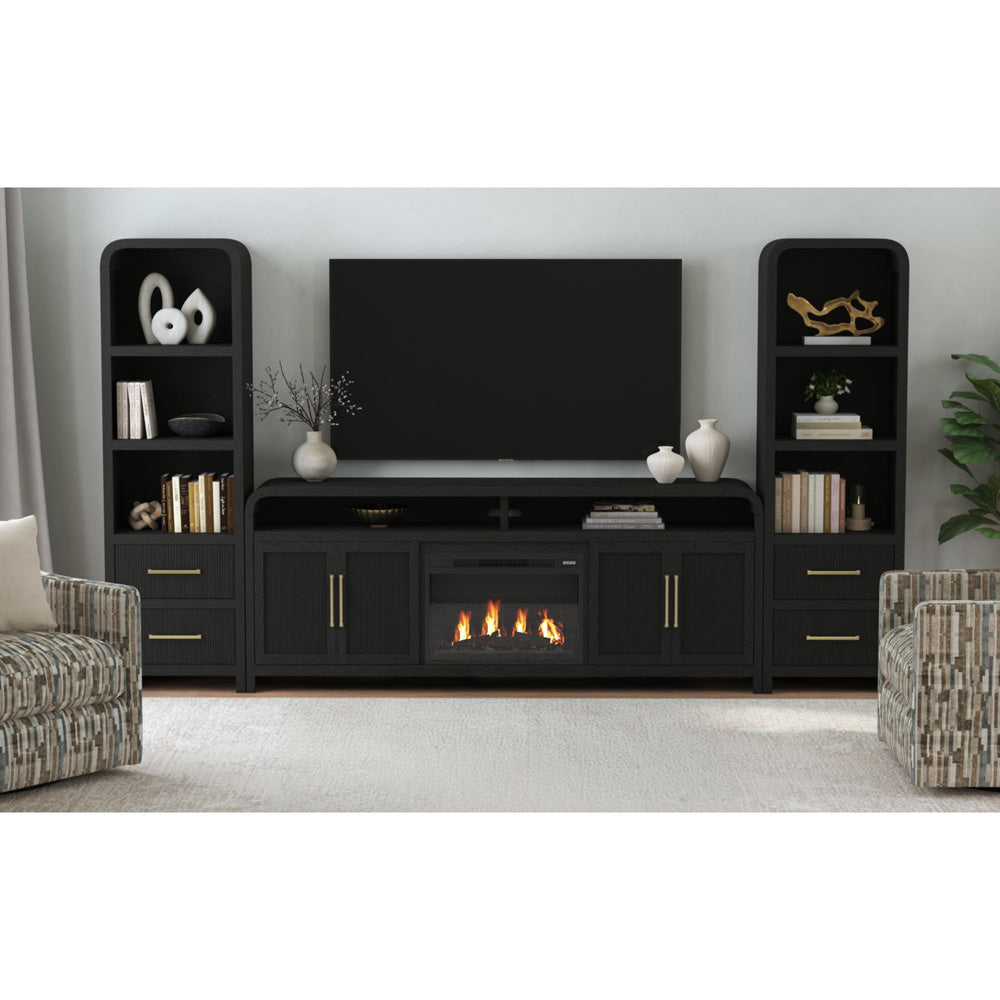 Picket House Furnishings - Woodridge Side Piers in Black with Grain - LA-14440-8W-SP view 3