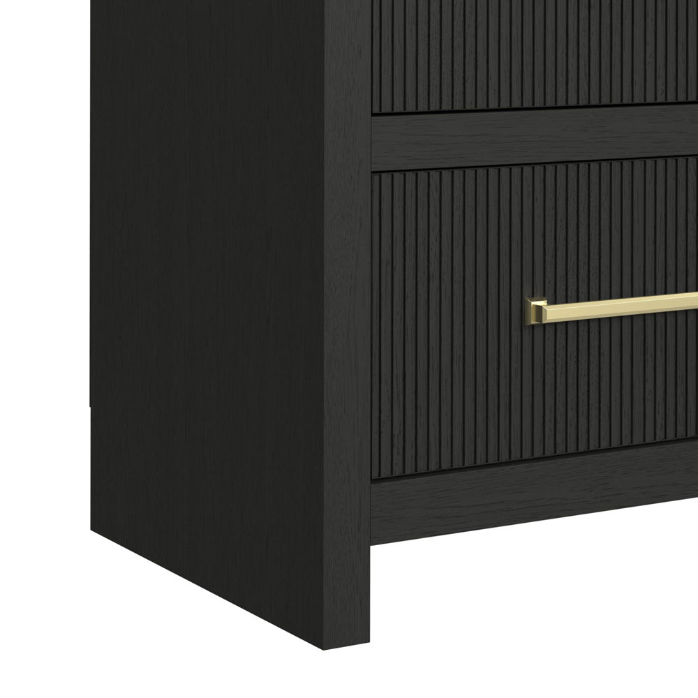 Picket House Furnishings - Woodridge Side Piers in Black with Grain - LA-14440-8W-SP view 7