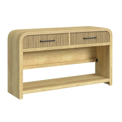 Picket House Furnishings -  Woodridge Sofa Table with Bottom Shelf in Natural - T-14440-6-ST view 1