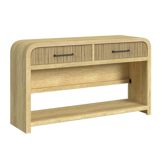 Picket House Furnishings -  Woodridge Sofa Table with Bottom Shelf in Natural - T-14440-6-ST view 1