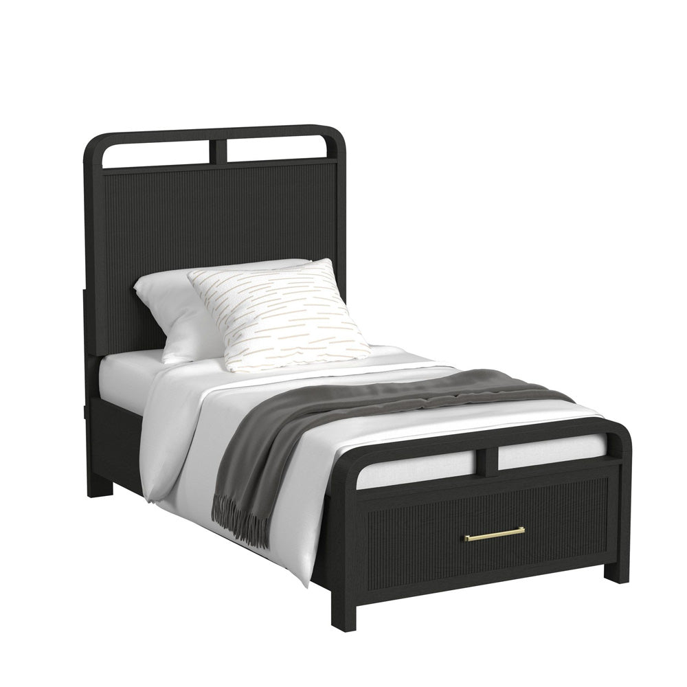 Picket House Furnishings - Woodridge Twin Storage 3PC Bedroom Set in Black with Grain - B-14440-8W-TSB-NS2 view 4