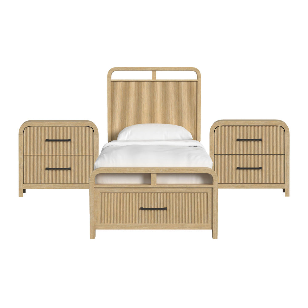 Picket House Furnishings - Woodridge Twin Storage 3PC Bedroom Set in Natural - B-14440-6-TSB-NS2 view 1