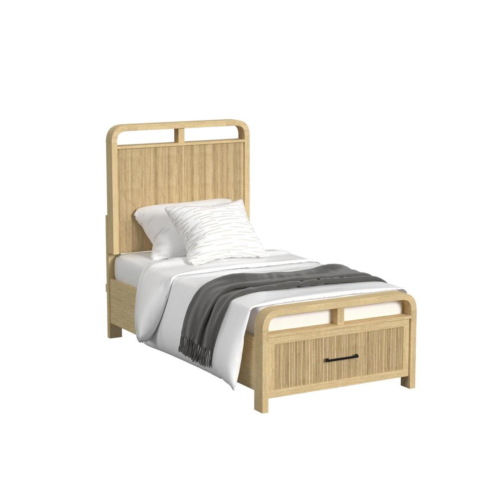 Picket House Furnishings - Woodridge Twin Storage 3PC Bedroom Set in Natural - B-14440-6-TSB-3PC veiw 2