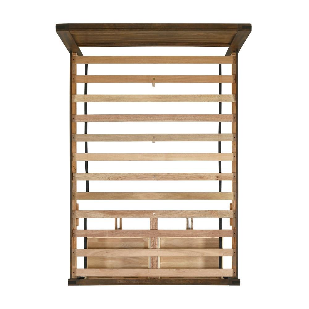 Picket House Furnishings - Wren Full Platform Storage Bed in Chestnut - WN100FSB veiw 3