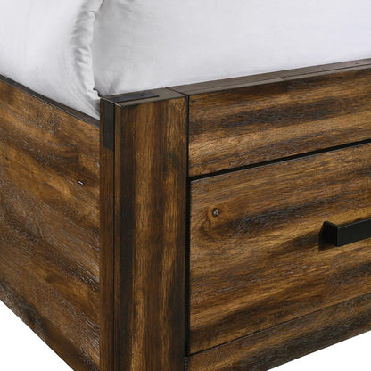 Picket House Furnishings - Wren King 3PC Platform Storage Bedroom Set In Chestnut - WN100KSB3PC veiw 9