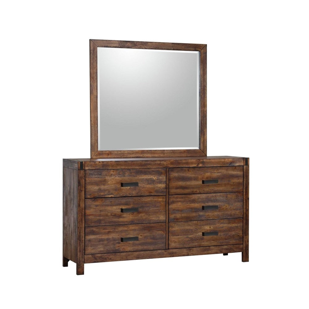 Picket House Furnishings - Wren King 5PC Platform Storage Bedroom Set In Chestnut - WN100KSB5PC veiw 3