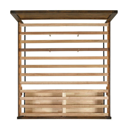 Picket House Furnishings - Wren King 5PC Platform Storage Bedroom Set In Chestnut - WN100KSB5PC veiw 6