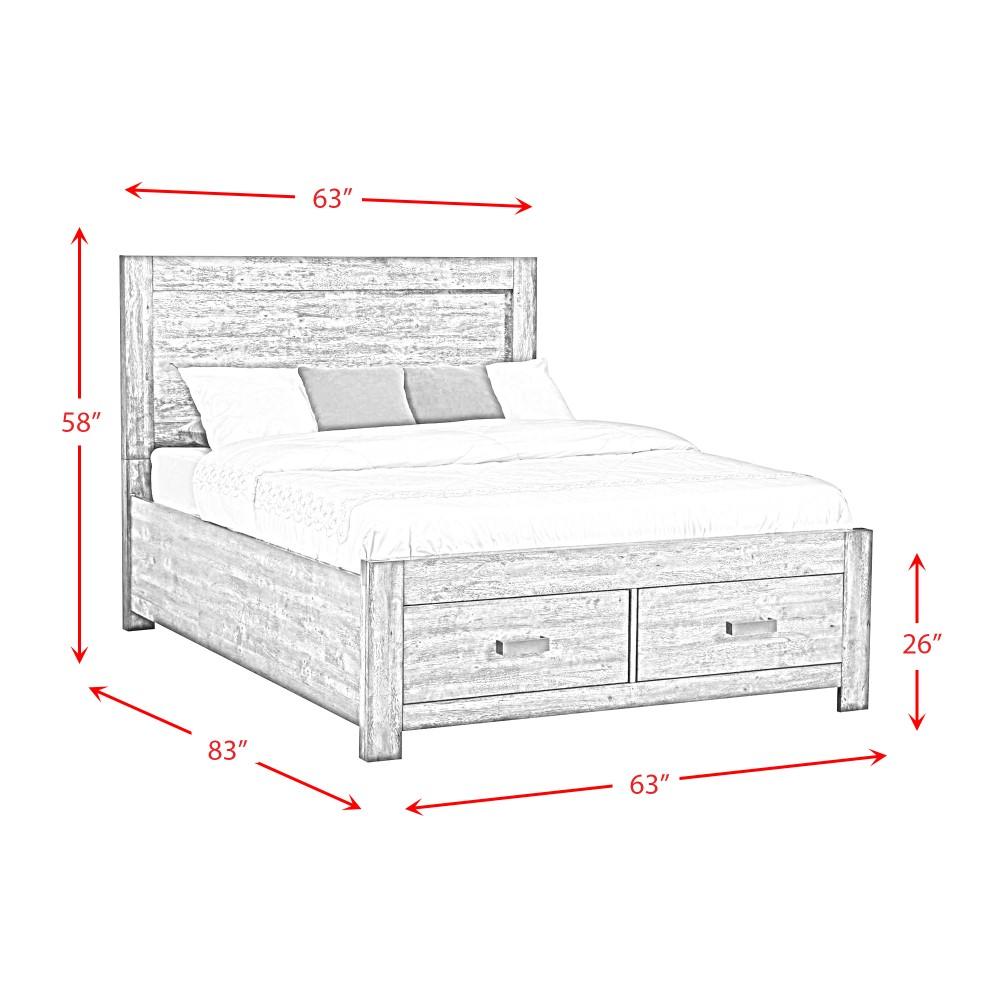 Picket House Furnishings - Wren Queen 3PC Platform Storage Bedroom Set In Chestnut - WN100QSB3PC veiw 12