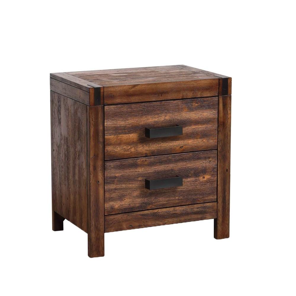 Picket House Furnishings - Wren Queen 5PC Platform Storage Bedroom Set In Chestnut - WN100QSB5PC veiw 5