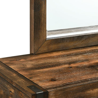 Picket House Furnishings - Wren Queen 5PC Platform Storage Bedroom Set In Chestnut - WN100QSB5PC veiw 12