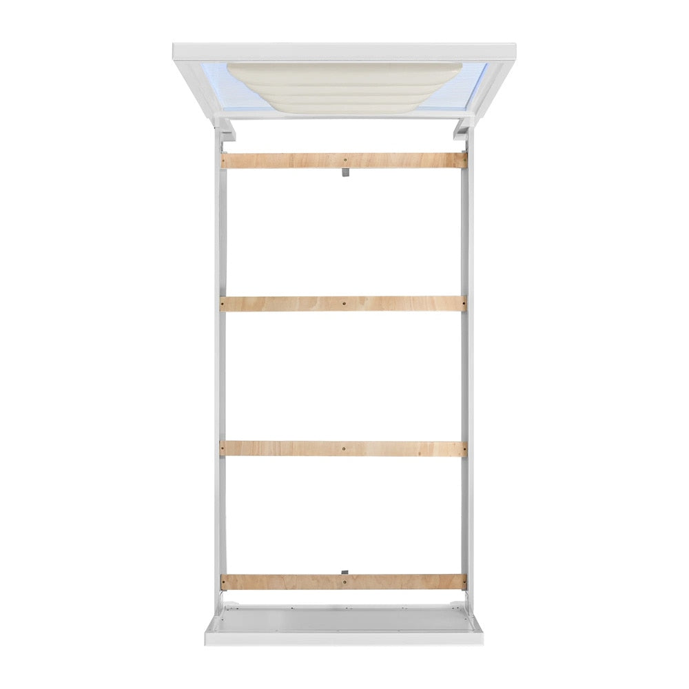 Picket House Furnishings - Xena Twin UPH Bed with Lights in White - B-14260-7-TUB veiw 3