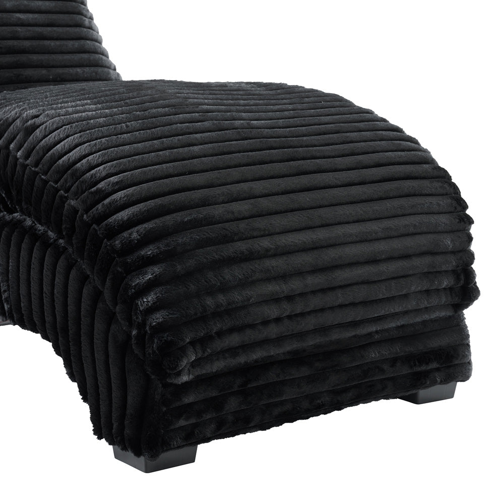 Picket House Furnishings - York Chaise with Heat Massage, USBC, LED in Masis Black - U-11260-8847-110M view 7