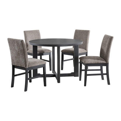 Picket House Furnishings -  Yorkshire  5PC Dining Set with Table and 4 Chairs in Espresso - D-19600-3-5DS view 1