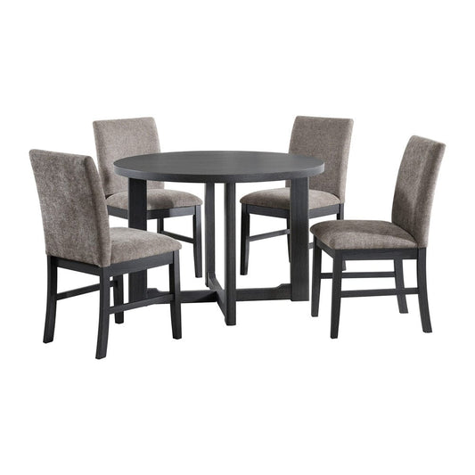 Picket House Furnishings -  Yorkshire  5PC Dining Set with Table and 4 Chairs in Espresso - D-19600-3-5DS view 1