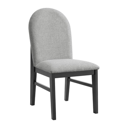 Picket House Furnishings - Yuri 7PC Standard Height Dining Set in White and Black-Table and Six Chairs - D-9130-8-SDT-7PC veiw 3