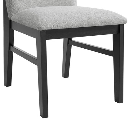 Picket House Furnishings - Yuri 7PC Standard Height Dining Set in White and Black-Table and Six Chairs - D-9130-8-SDT-7PC veiw 5